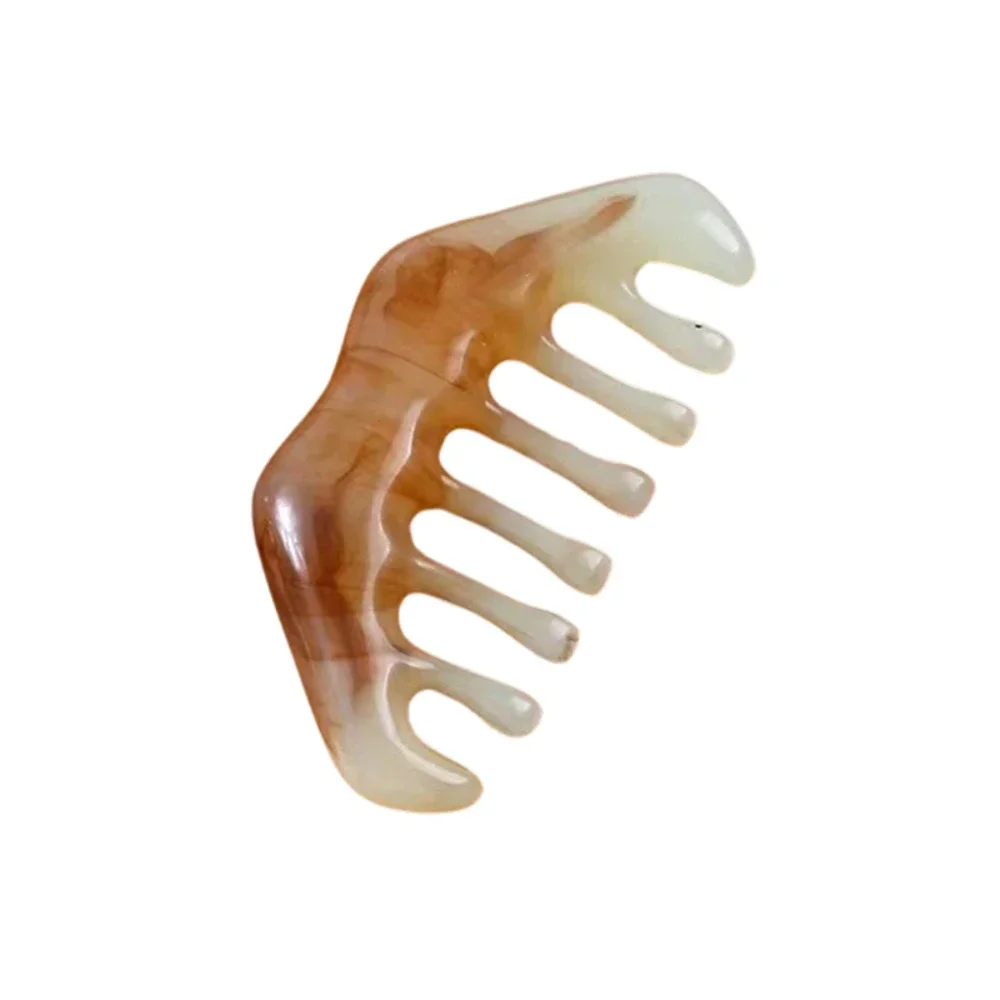 1Pc Natural Resin Gua Sha Massage Comb Head Body Scraping Reflexology Blood Scraping Hair Comb Scalp Care SPA Skin Care Tools