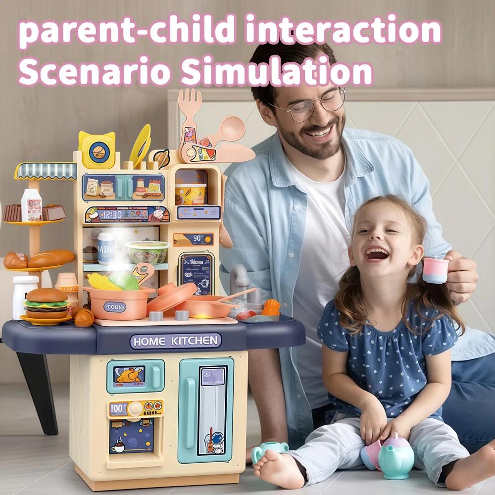 مجموعة لعب المطبخ للأطفال |   ألعاب الطبخ التظاهرية مع ملحقات الشيف والأضواء والأصوات |   هدية لعب الأدوار التعليمية للأطفال من سن 3 سنوات فما فوق