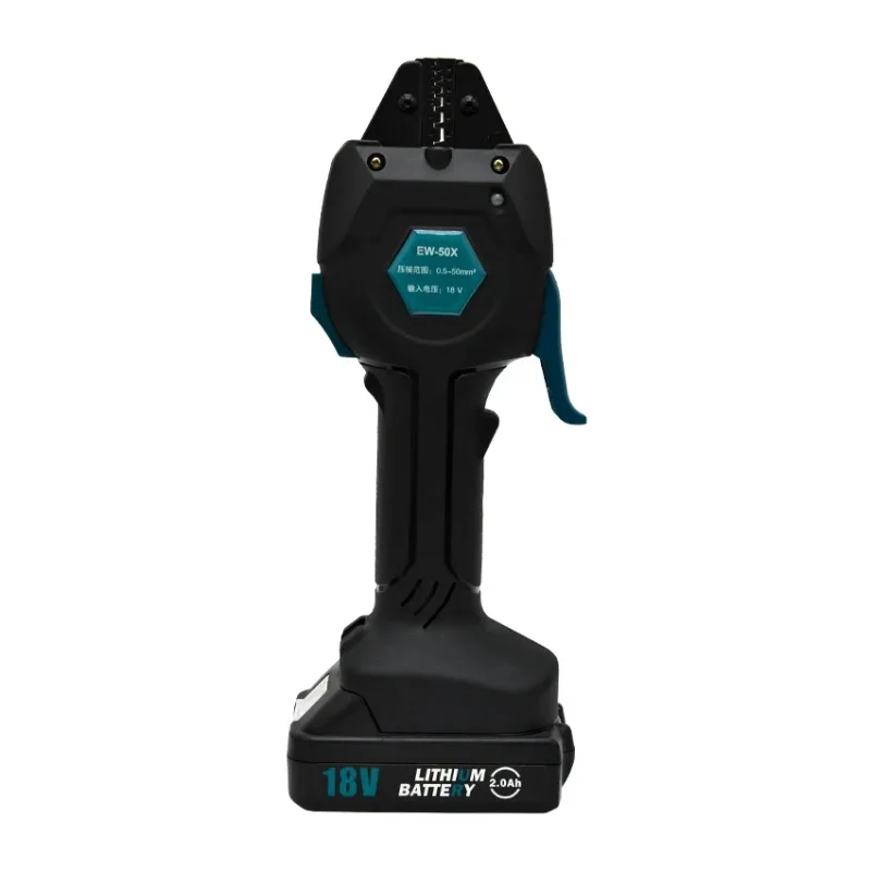 EW-50X Electric Crimping Pliers Terminal Crimping Tool DC 18V/2Ah Rechargeable Crimping Pliers Bare Terminal Pliers