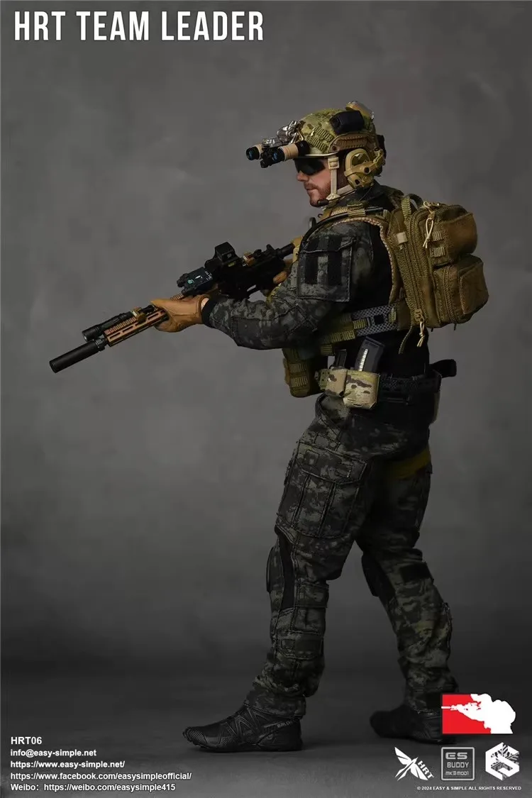 Easy&Simple ES HRT06 1/6 Soldier HRT TEAM LEADER Full Set 12'' Action Figure Model Toy In Stock