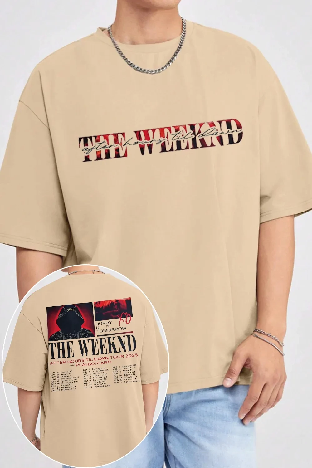 Funny 2026 The Weeknd Band Printed Cotton T-shirt Men's Summer Casual Top Short Sleeve Classic Male Women Tee Unisex