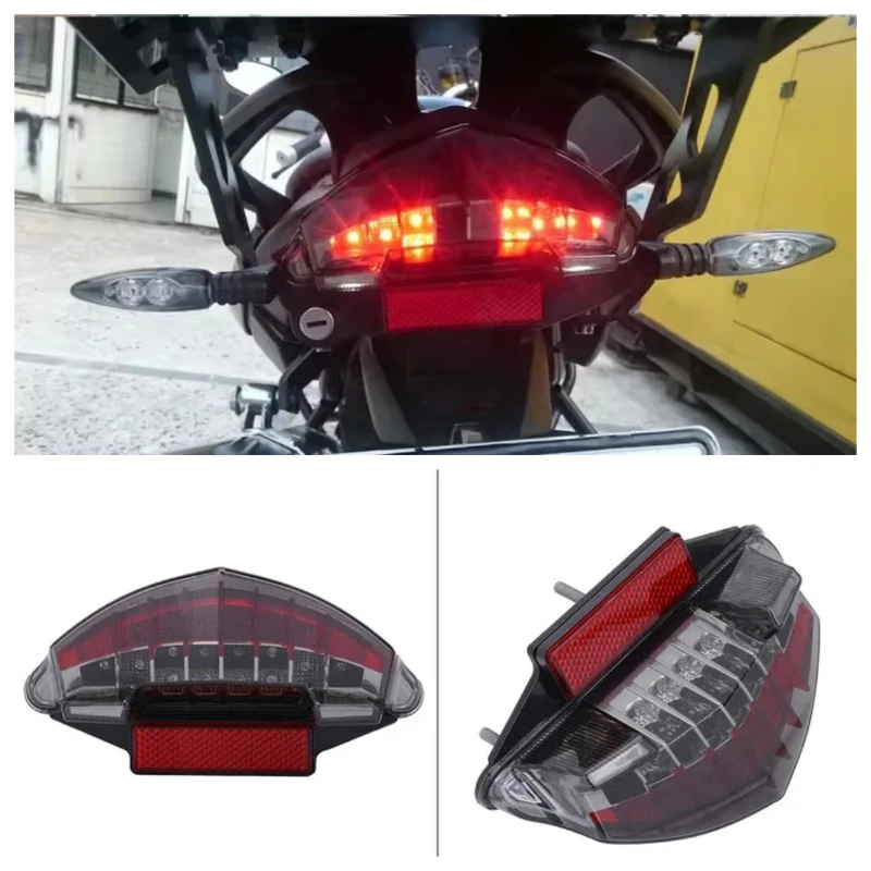 Rear LED Stop Taillight For BMW F650GS F800ST F800GT R1200GS R1200 R 1200 GS Integrated 12V Tail Light Turn Signal Blinker Lamp