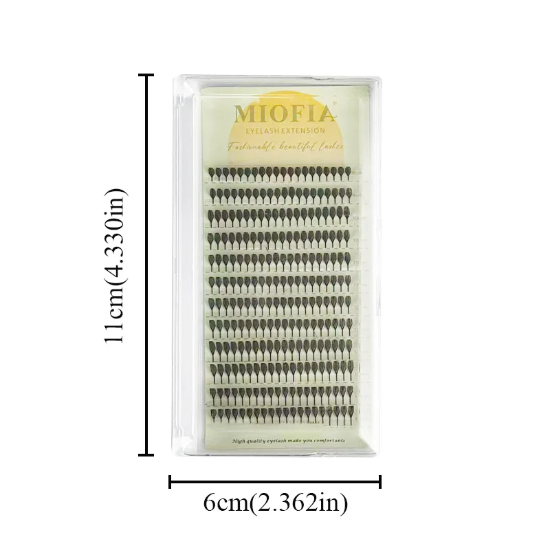 Racimos de pestañas manga cómic 3D Pluma Anime Abanicos premoldeados Individuales Extensión de pestañas Naturales Para maquillaje de ojos 6