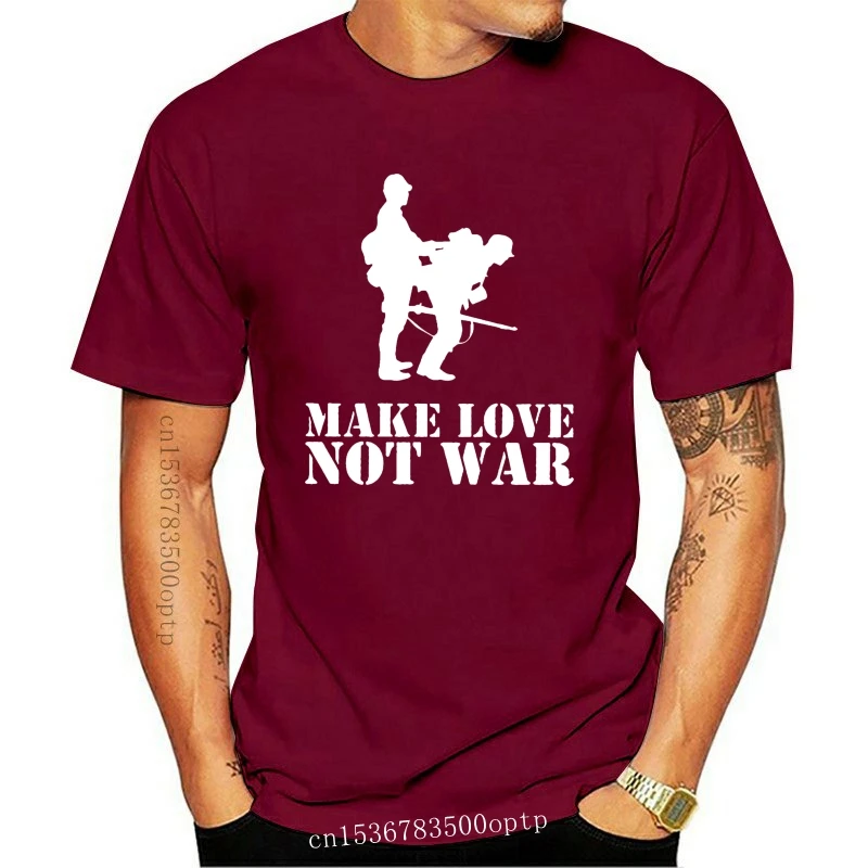 

Новинка, футболка с надписью «Make love not War Soldier»