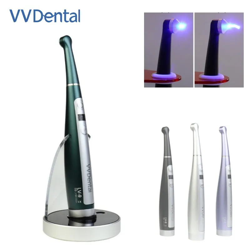 

VV Dental LED Curing Light Wireless Cure Lamp Machine 4 Colors 1400-3300mw/c㎡ 1 Second Curing High Power Wide Spectrum