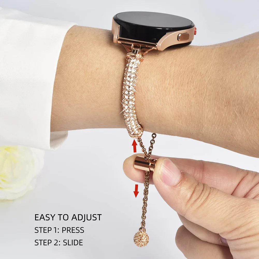 

20mm Bling Strap for Samsung Galaxy Watch 4 6 Classic 46mm 42mm 43mm 47mm Band Galaxy Watch 4 5 Pro 6 45mm 40mm 44mm Bracelet