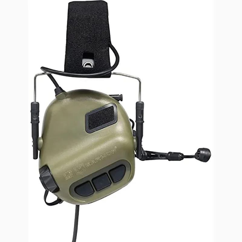 EARMOR-orejera de Tiro Militar M32 MOD4, kit de soporte con rotación de 360 °, apto para casco rápido, juego de bricolaje de casco de arco de M-LOK