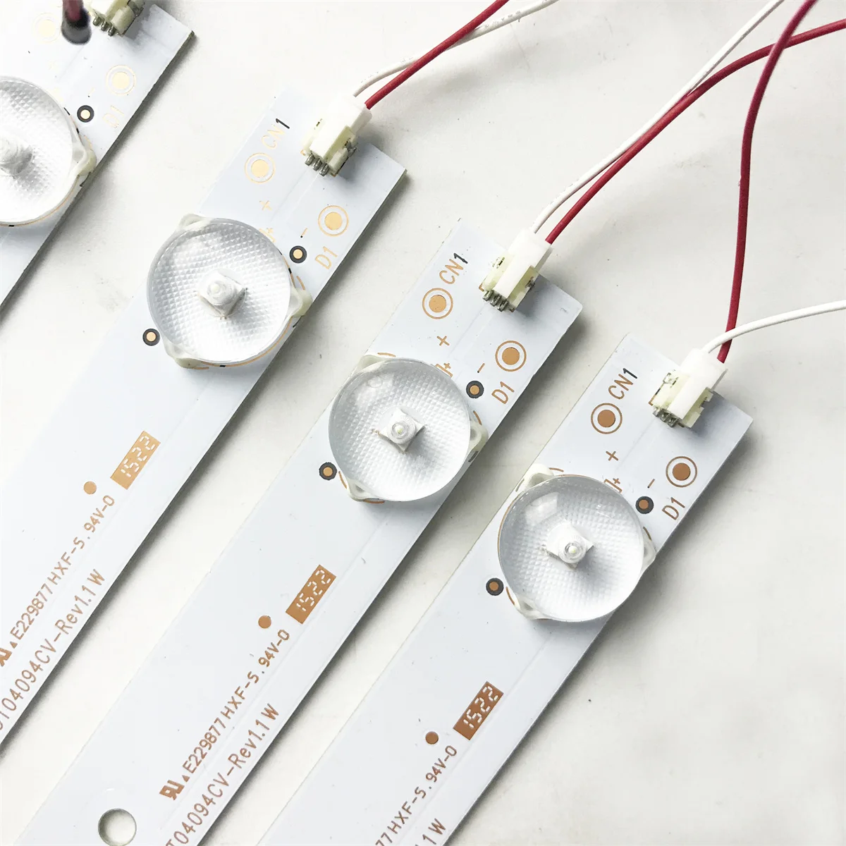 6 pcs 760mm  LED Backlight Strip 9 Lamp Lens with inverter for 37 38 39 40 inch TV Monitor billboard update CCFL 12V input