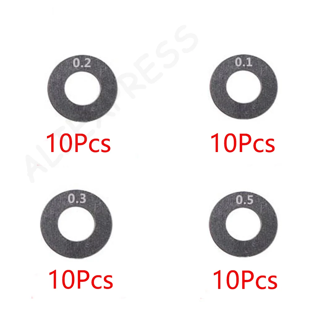 [G]40Pcs Stainless Steel Precision Shim Fit Gear Set Adjustment Shim Set Gear Set Slit Shims For Gearbox Adjustment