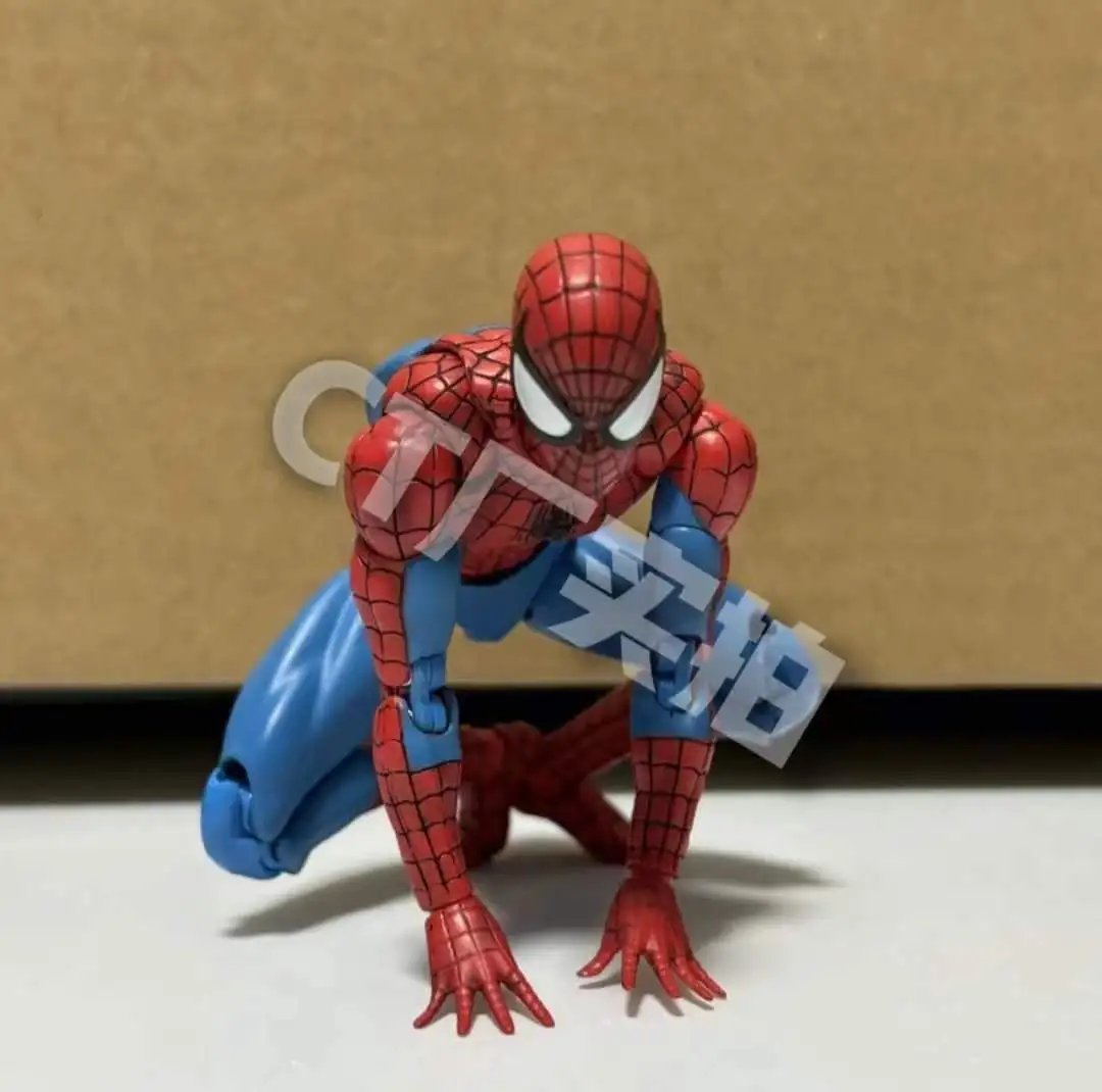 15cm Marvel Spider-Man Mafex 185 Spiderman Action Figure modello The Amazing Peter Parker Model Desktop Decoration Collection Gift