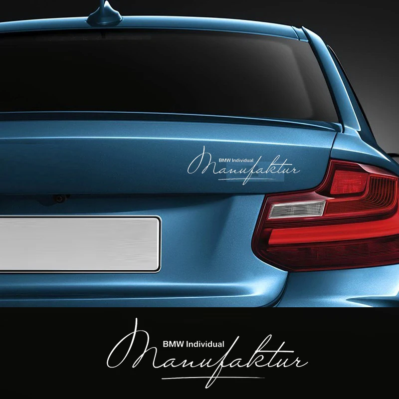 

1Pc Car Body Sticker For BMW Individual Manufaktur E36 E39 E46 E53 E60 E61 E70 E71 E85 E87 G20 G30 X1 X3 X4 X5 X6 X7 E28 E30