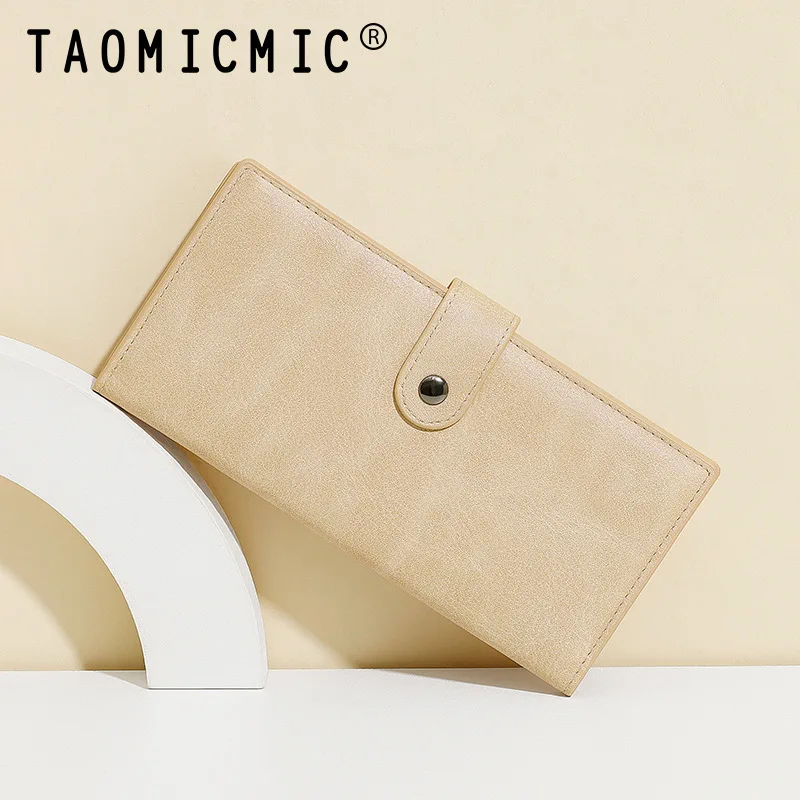 2025, schmale Damen-Geldbörse mit Kartenhalter, langes Portemonnaie, Premium-Leder, minimalistisch, High-End-Sensation, Multi-Kartensteckplatz, INS, originelles Design