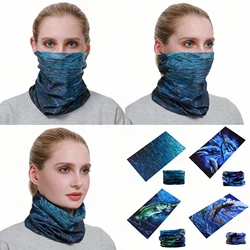 Outdoor Sports Magic Seamless Bandanas Ocean Fishing Headbands Sun protection Cycling Face Shield Mask For Women Men Head Scarf