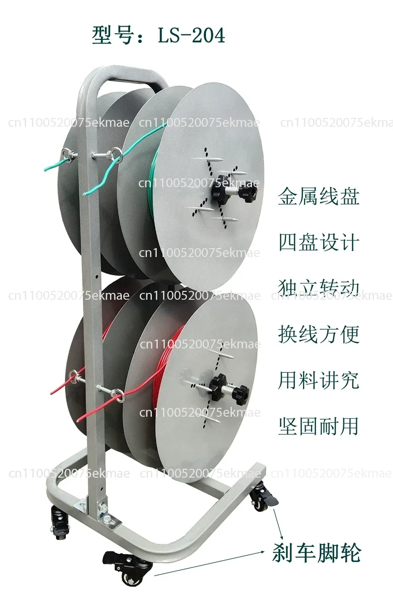 Vertical Automatic Wire Threading Machine Wire Pay-off Tray Pay-off Electrical Wiring Device Wire Stripping Machine