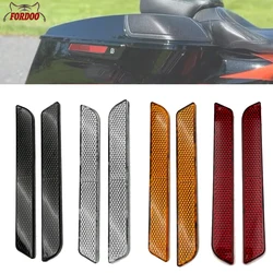 Motorcycle Saddlebag Guard Reflector Cover strips For Harley Touring Street Road Glide Road King FLT/FLHT Ultra Limited 98-13