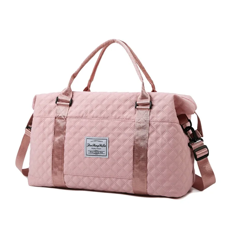 Borsa da viaggio da viaggio di grande capacità Weekender Borsoni da notte con scomparto per scarpe Borse da fitness sportive Borsa da donna