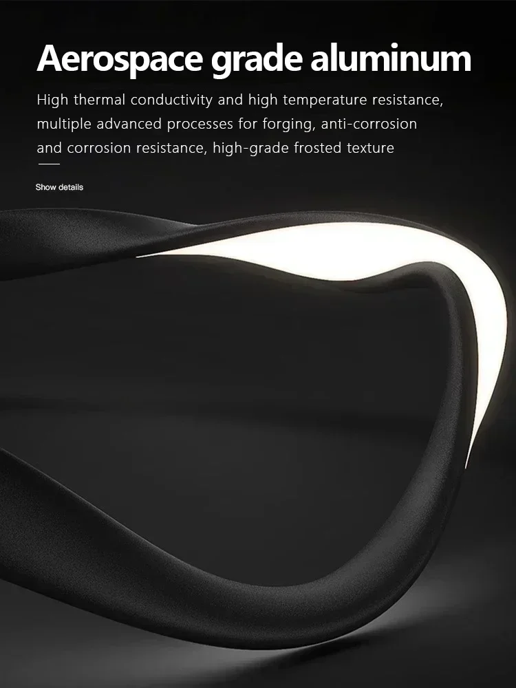 

Nordic Curve Ring Led Chandelier Lighting Living Dining Room Pendant Lights Home Decor Bedroom Hanging Lamps Luminaire