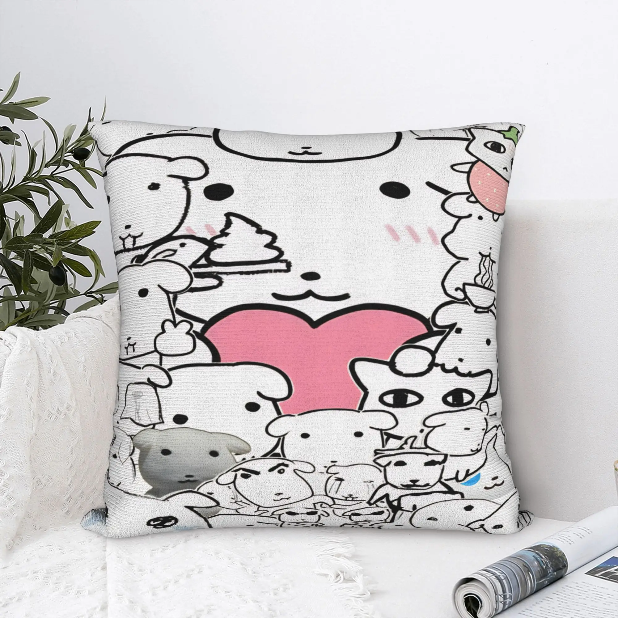 GANADIs Pillowcases Stuff Printing Cushion Cover  Throw Pillow Cover Home Decoration Zippered Multi Size
