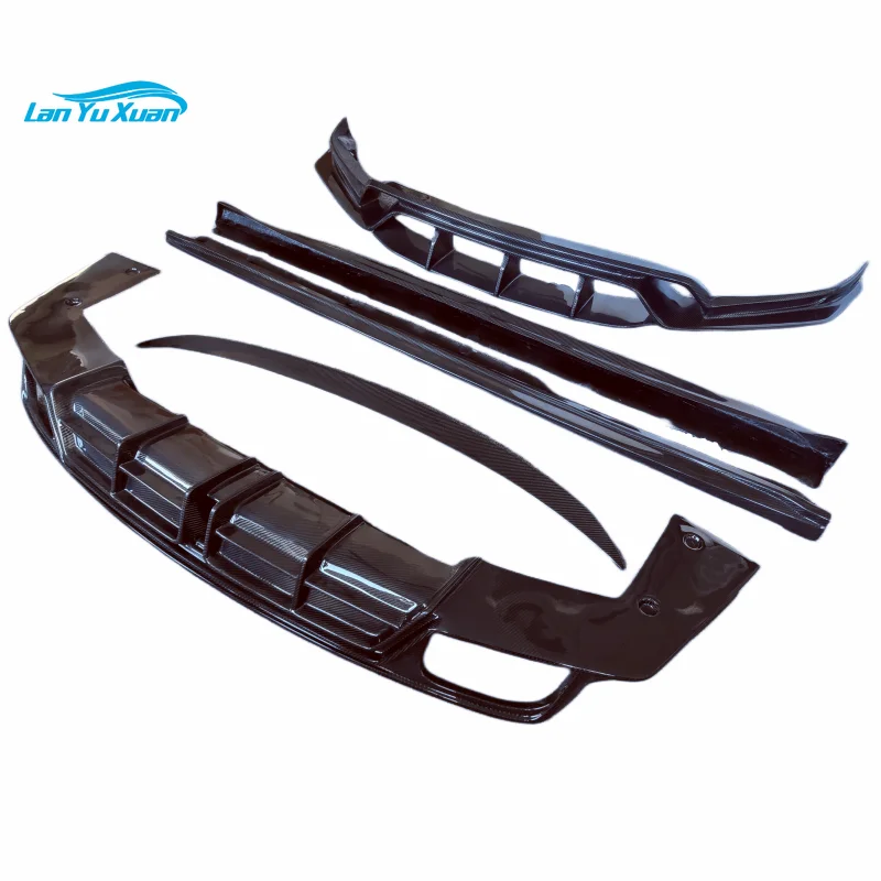 CM style carbon fiber body kit for the new Porsche C 9Y0 carbon fiber front bar edge rear diffuser side skirt