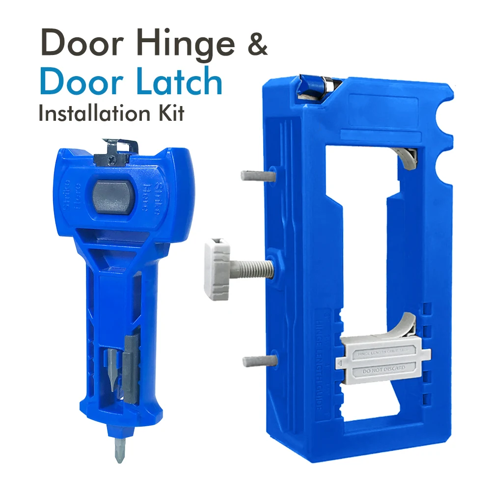 Door Hinge and Door Latch Installation Kit, Door Hinge Mortiser Template, Door Latch For Accurate Chiseling And Scoring