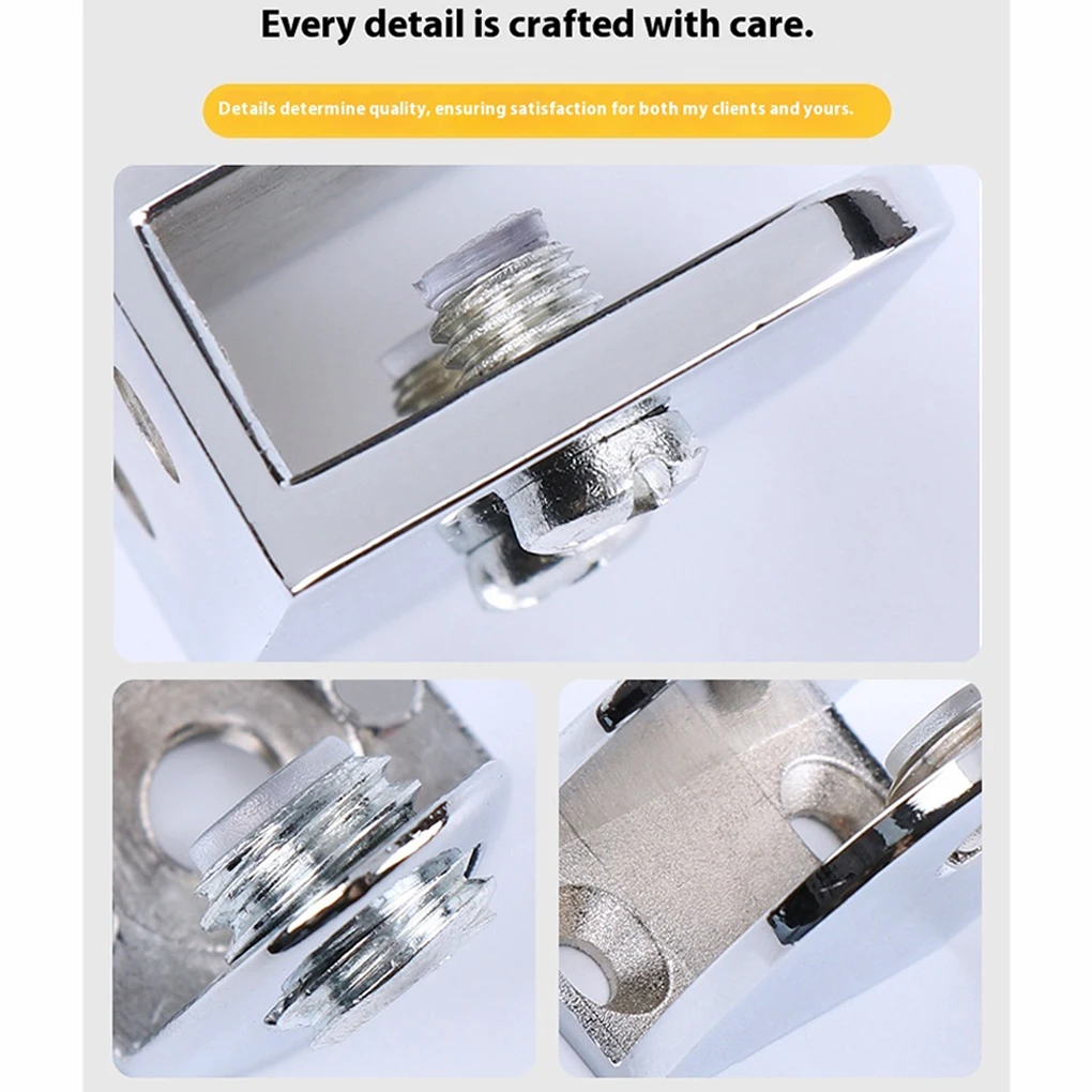 32 wall mounted glass frame adjustable zinc alloy glass llation clips, and for use in bathrooms and rooms