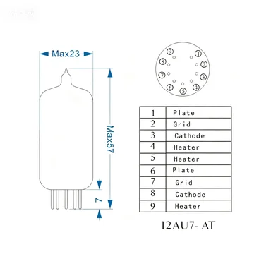 1pcs For aristocratic sound horizon 12au7-at digital tube