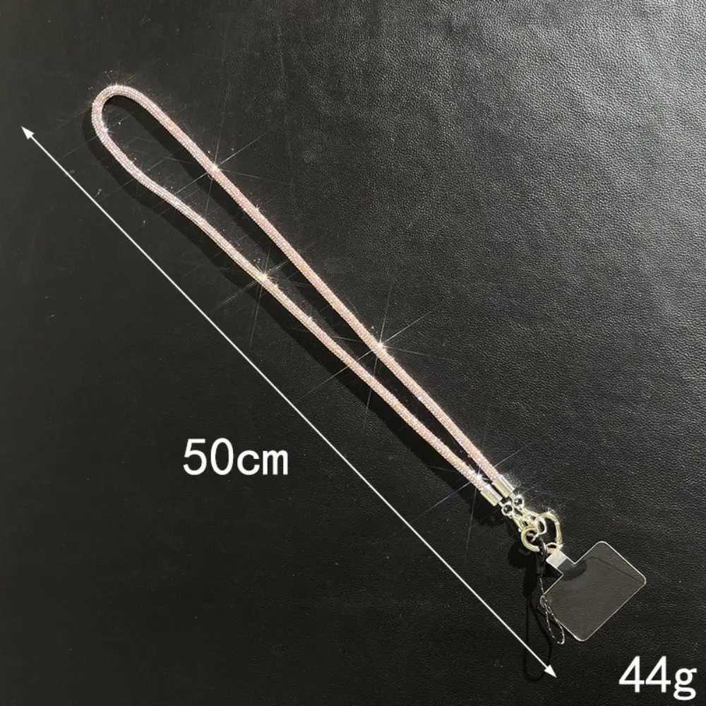 1PC Luxury Rhinestone Phone Lanyard Glitter Crystal Phone Case Anti-Loss Hanging Ornaments Strap Keychains