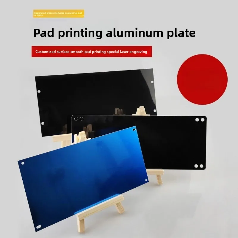 Custom Black Blue Oxidized Mirror Aluminum Plate Blank Laser Engraving Pad Printing Eco Friendly Marking