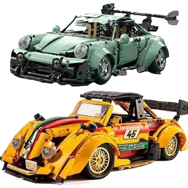 

MOC 10220/10221/10225 GTR Rare Purple High Tech Super Fast Racing Sport Car Model Building Blocks Brick Gift Toy for Boys