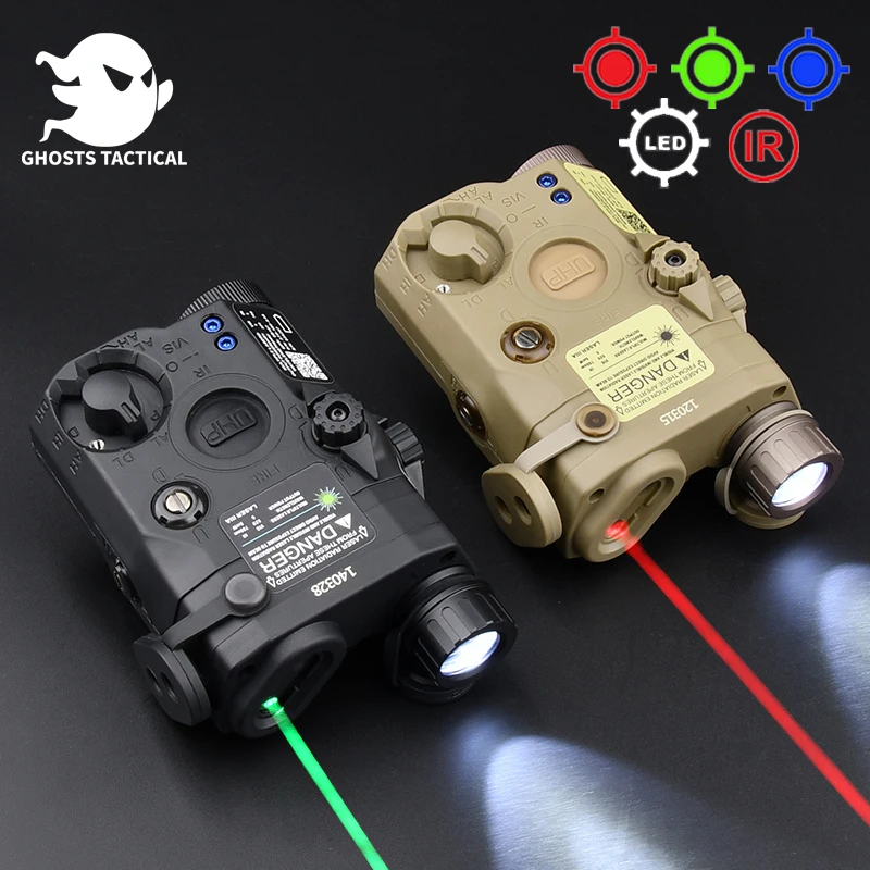 Tactical Airsoft AN/VHP PEQ-15 Aiming IR Battery Box Surefir M600 Flashlight Red Green Blue Dot IR LA-PEQ15 Dual Control Switch