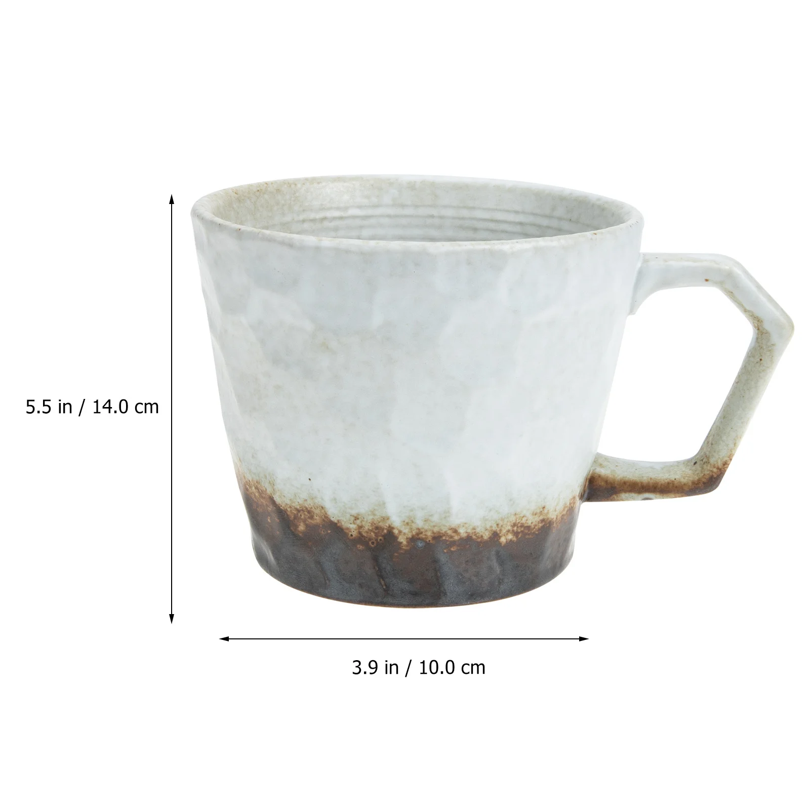 

Ceramic Coffee Cup Retro Style Simple Milk Cup for Latte Cappuccino Hot Chocolate and Household Drinks