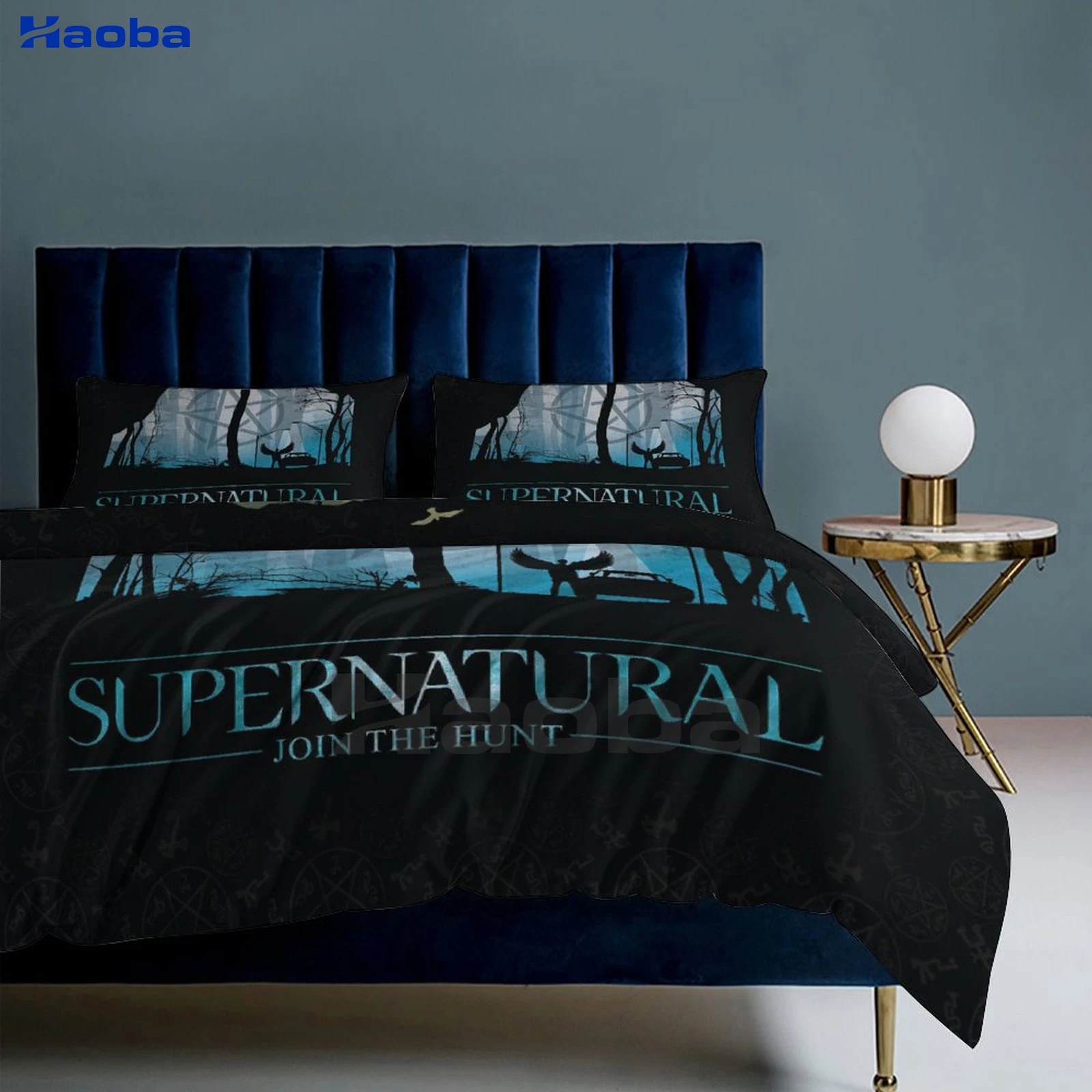 Movie Supernatural (TV Series) Three Piece Bedding Set Children or Adults for Beds Quilt Covers Birthday Gifts for Women Men