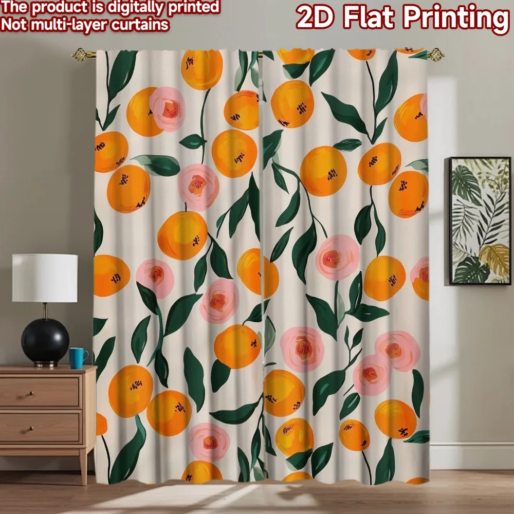 

1pc 2D flat Photography Backdrop Photography Banner Floral and Fruit De 100% Polyester Festive Holiday Use for Holiday