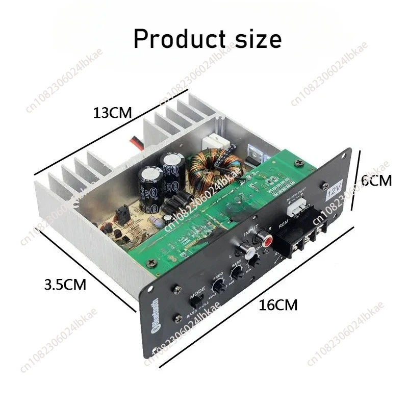 

DIY Car Mounted 12v High-power Subwoofer Modified Subwoofer Bluetooth NB Amplifier Core Suitable for Home Multifunctional AA