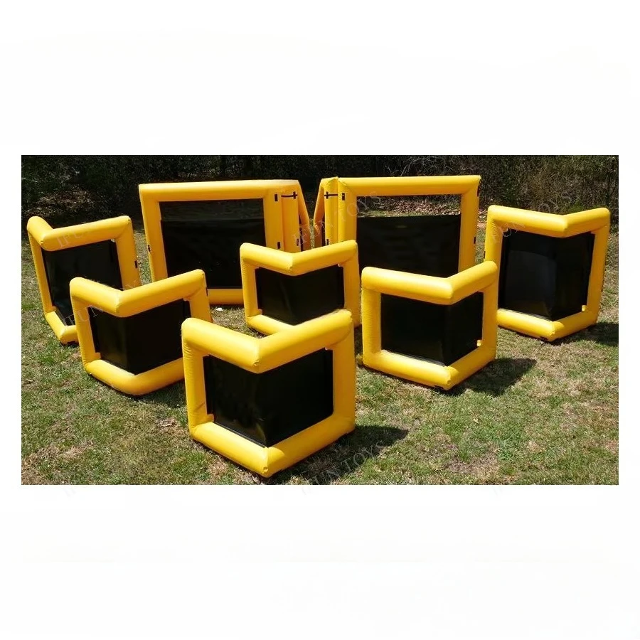 Combat Battle Field Air Inflatable Bunkers Archery Shooting CS Game Laser Tag Walls Paintball Bunker for Team Building