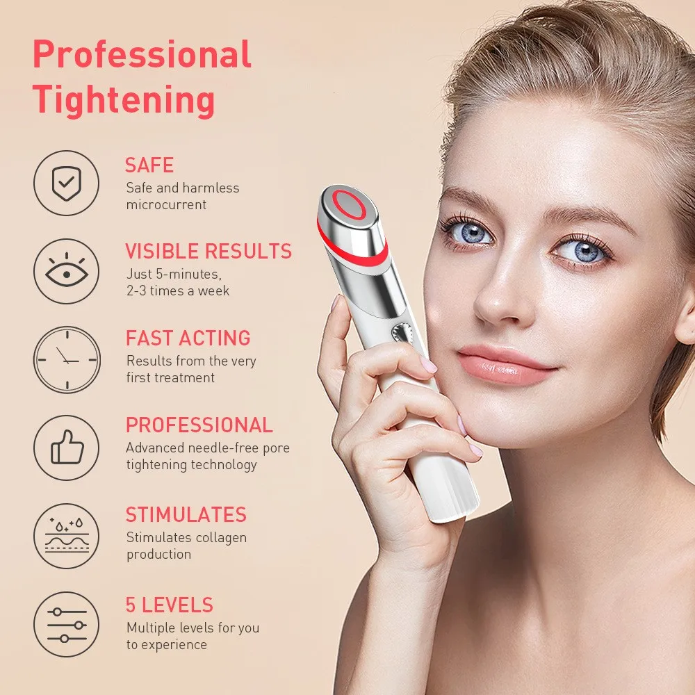 

Microcurrent Handheld Face Massager Beauty Instrument Skin Tightening Care