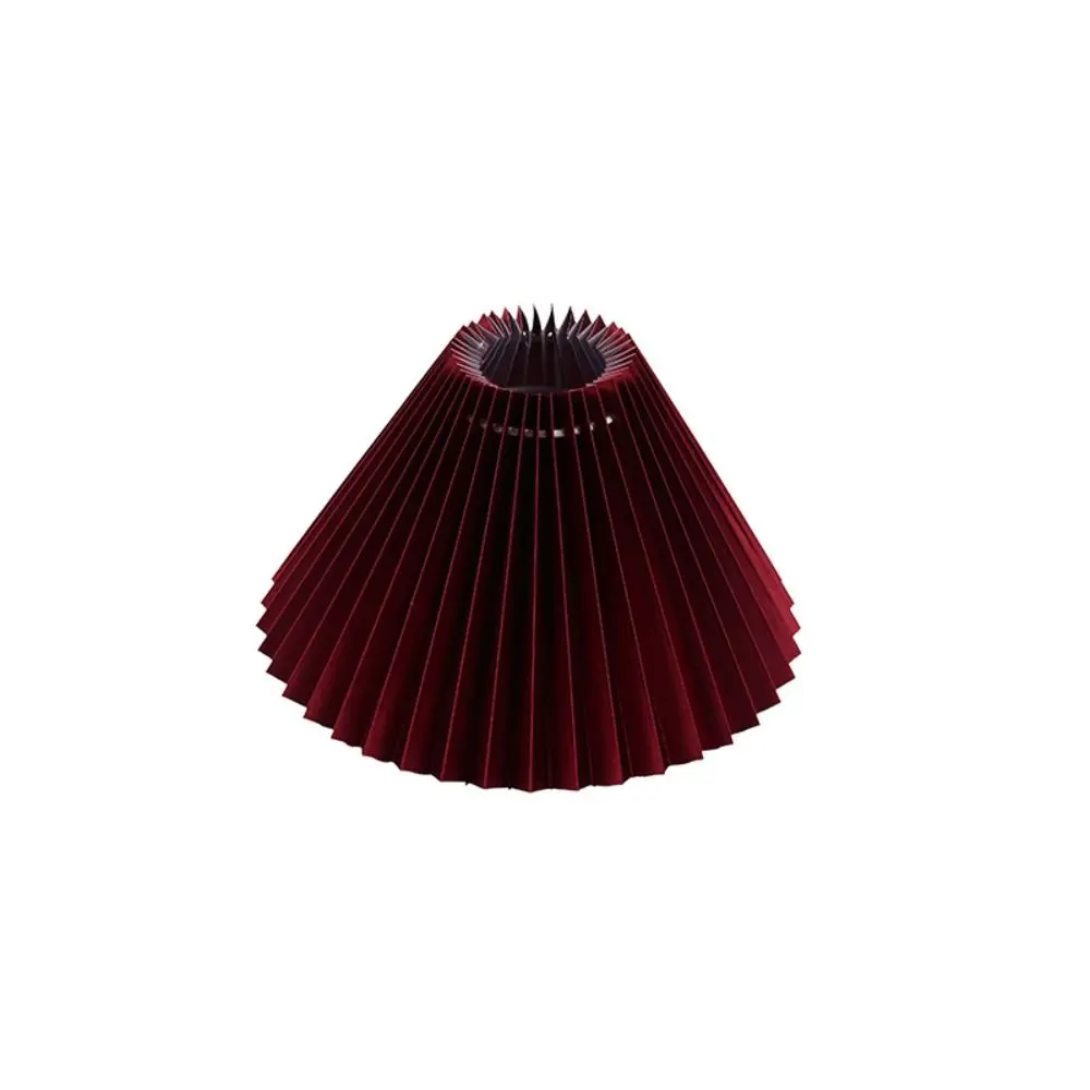 Indoor Lighting Accessorie Modern Pleated Lampshade Washable Retro Table Lamp Cover Minimalist DIY Chandelier Cover Pendant