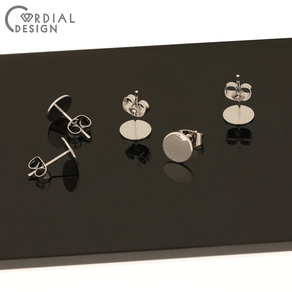 إكسسوارات مجوهرات 8 مللي متر ، 100 قطعة ، صناعة يدوية ، قرط ، طلاء ذهبي أصلي ، جزء DIY ، نتائج ومكونات المجوهرات #6