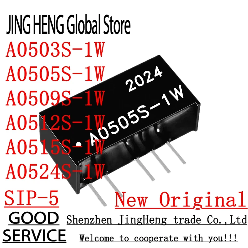 1PCS A0503S-1W A0505S-1W A0509S-1W A0512S-1W A0515S-1W A0524S-1W R3 5V TURN 3.3V 5V 9V 12V 24V SIP-5 1W Isolated power module