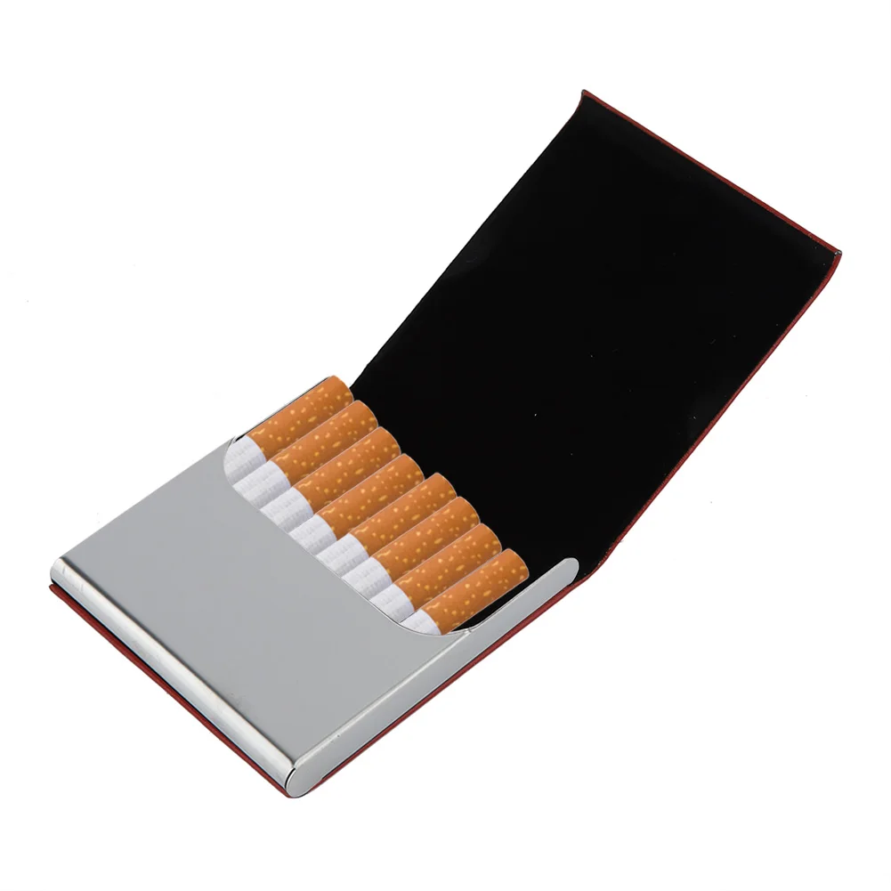 Cigarette Accessories Leather Cigarette Case Smoking Accessories Hold 10 Cigarettes PU Leather Nice Gift Smoker Cigar Case