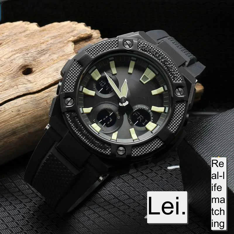 سيليكون المطاط حزام ساعة لساعة كاسيو G-SHOCK GST-B100 S110 S210 S300 W300 S100 سلسلة الرجال الرياضة الأشرطة 26 مللي متر