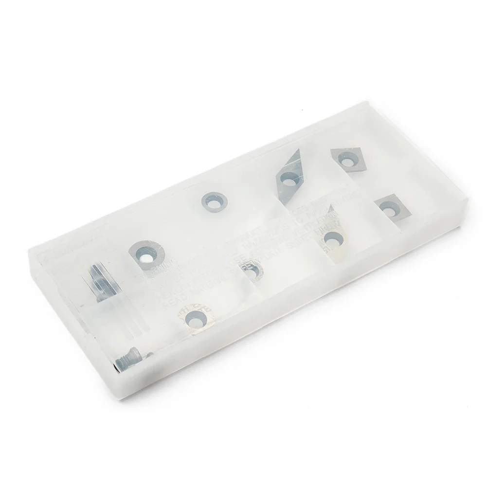 8Pcs Carbide Tool Inserts For Wood Lathe Featuring Square And Round Shapes For Diverse Woodworking Applications