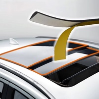 Car Roof Rubber Seal Strip Car Window Rubber Weatherstrip Seal Trim Cover Seal Strip Noise Insulation for Car Accessori Sealants