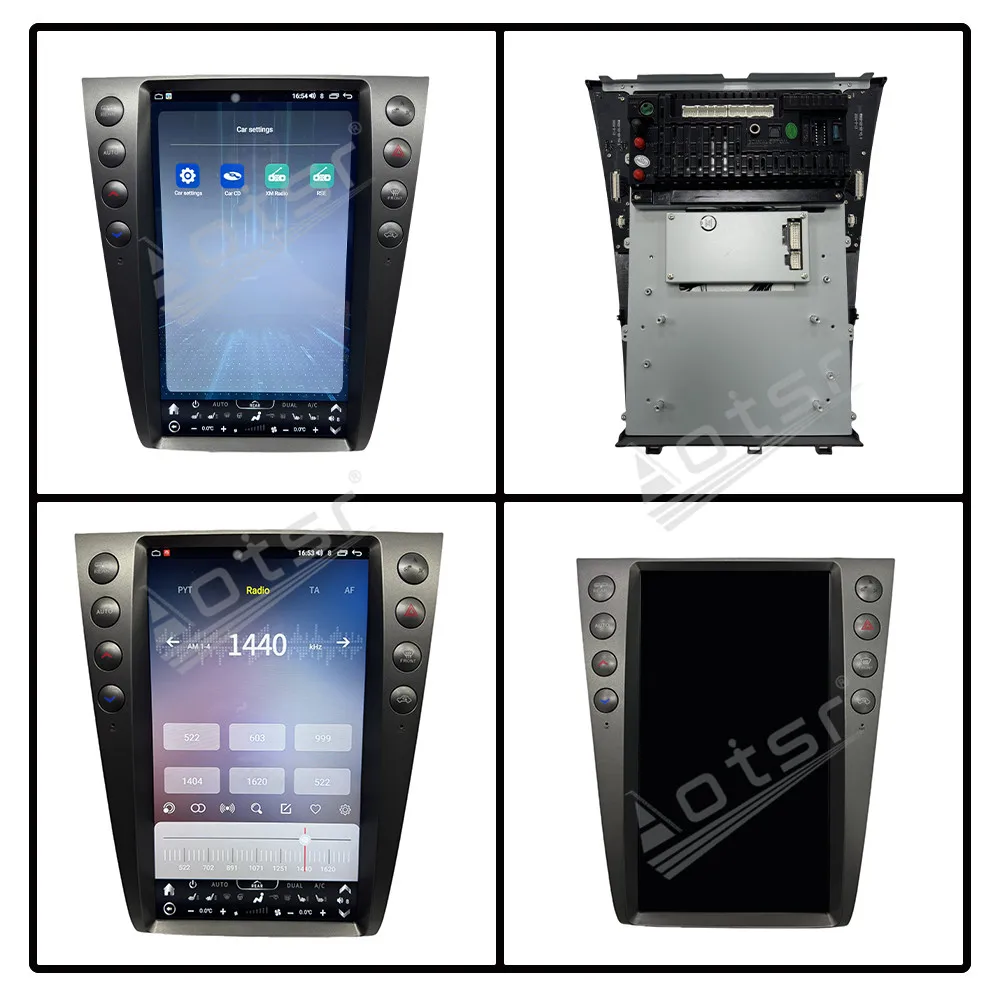 Pantalla Vertical estilo T de 13,6 pulgadas Android 13 para lexus GS 2005-2011 Radio de coche inalámbrica Carplay GPS reproductor estéreo automático navegación