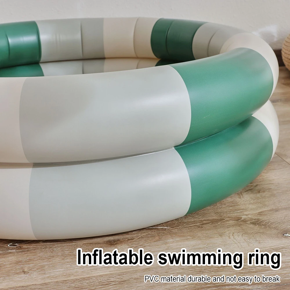 2 Rings Kiddie Pool for Toddler Kids Swimming Pool Inflatable Baby Ball Pit Pool Small Infant Pool