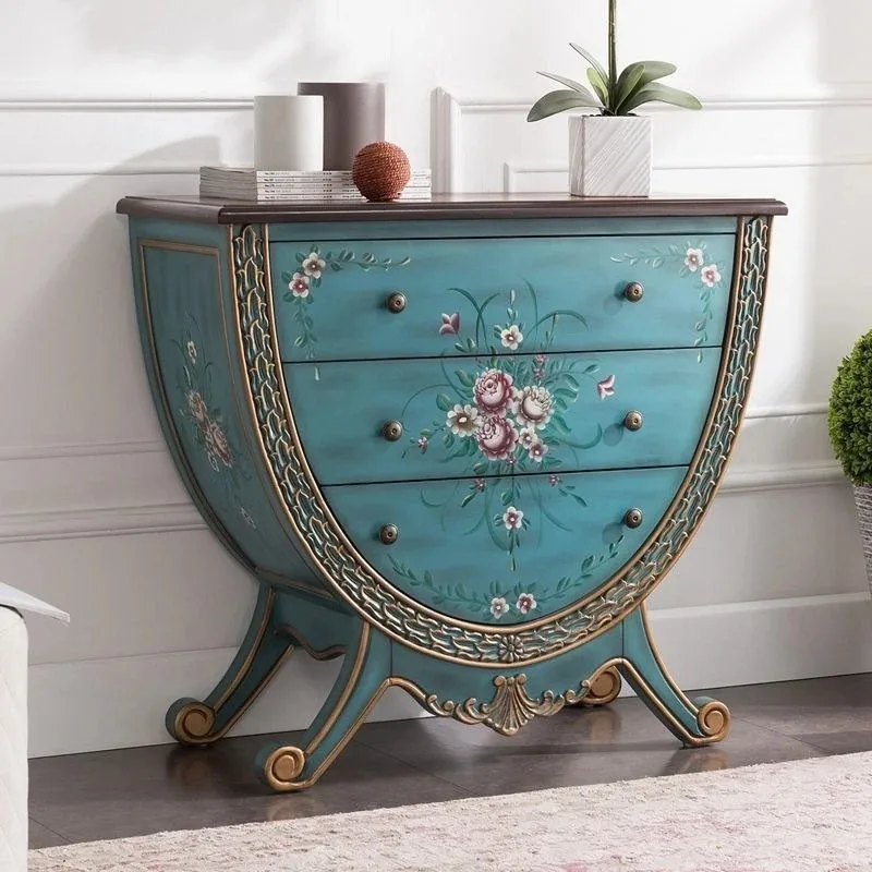 

European-style entrance cabinet, American-style chest of drawers