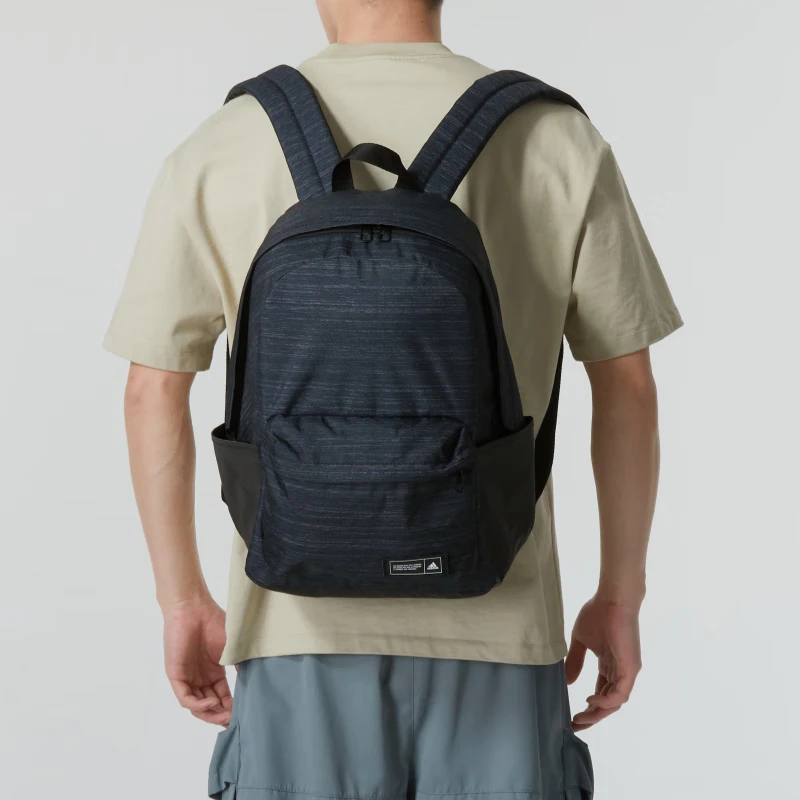 

Adidas Lifestyle Denim-Style Backpack Lightweight Multi-Pocket Bag for Youth Daily & Travel