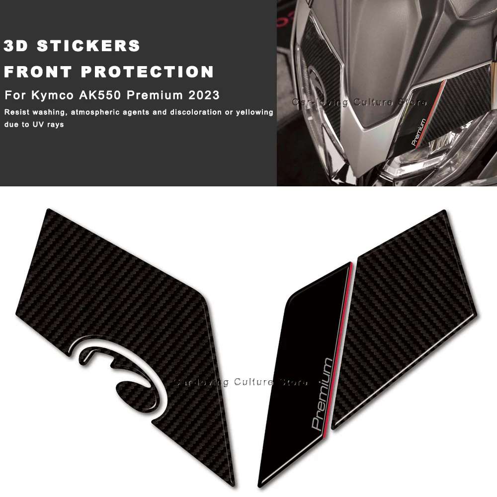 

Waterproof Protective Sticker Motorcycle Front Protection Stickers 3D Epoxy Resin Sticker For Kymco AK550 Premium 2023