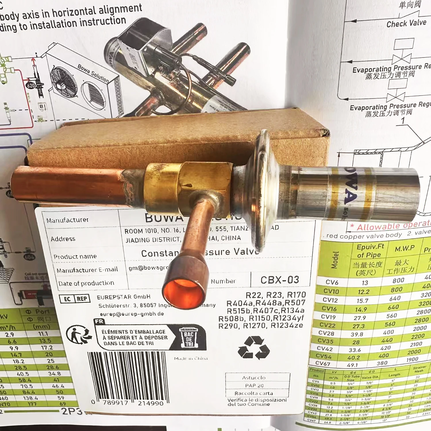 Automatisch expansieventiel is een uitstekende keuze om de capillaire slang van de gasklep te vervangen bij drukdalingen (Evap. Temperatuur.) Aanpassing met de hand