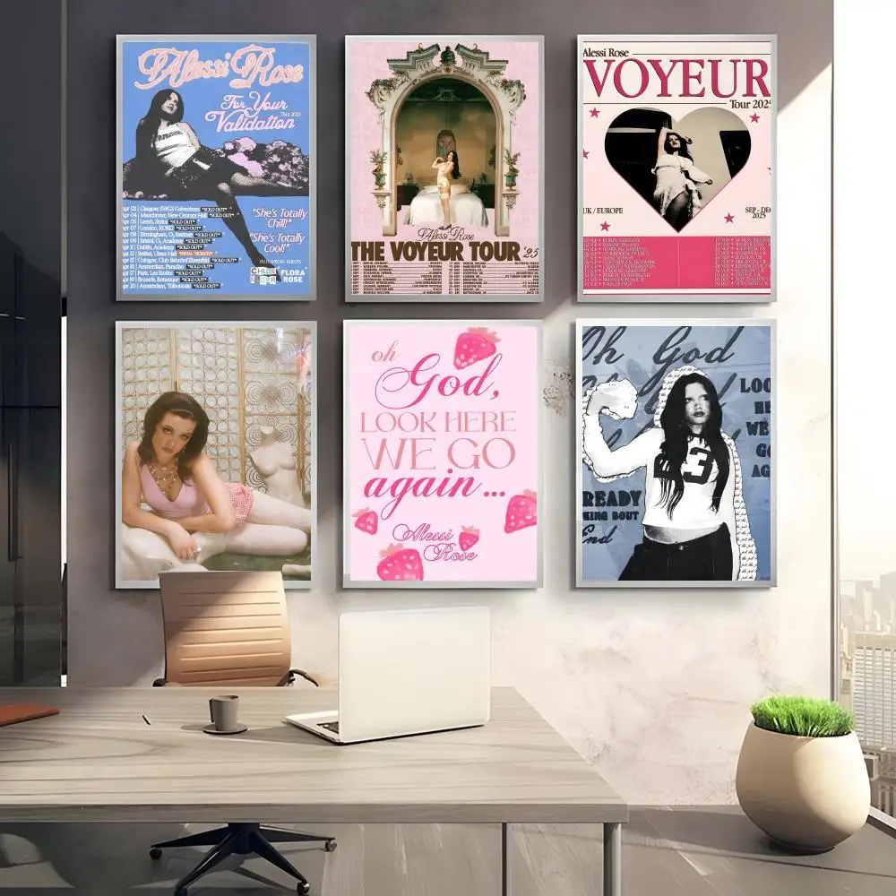 Soulful Emotional Emerging Singer A-Alessi R-Rose Poster HD art sticky wall waterproof home bedroom bar aesthetic decoration